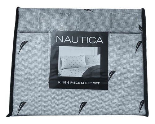Nautica 6 Piece Cotton Bed Sheet Set Blue White Size King Check Back Soon Blinq Nautica 6 Piece Cotton Bed Sheet Set, Nautica Bed Sheets King
