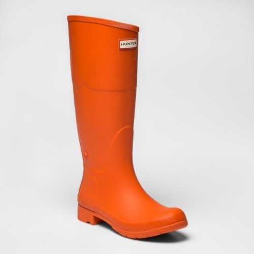 orange hunter rain boots