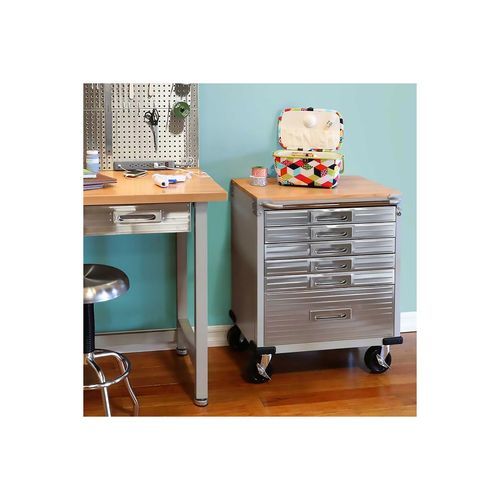Seville Classics Ultrahd Rolling 6 Drawer Tool Storage Cabinet