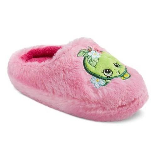 Shopkins Girls Apple Blossom Plush Slide Slippers Light Pink Size L Check Back Soon Blinq