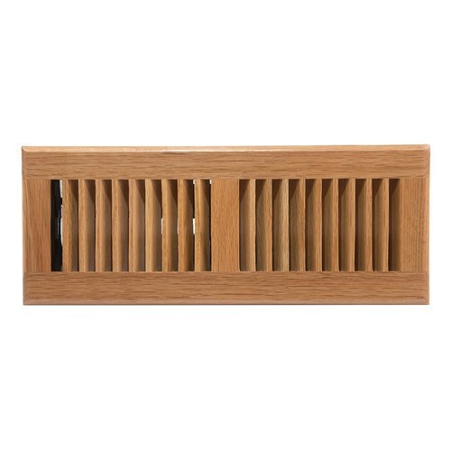 Accord Aofroll412 4 X 12 Light Finish Floor Register W Red Oak