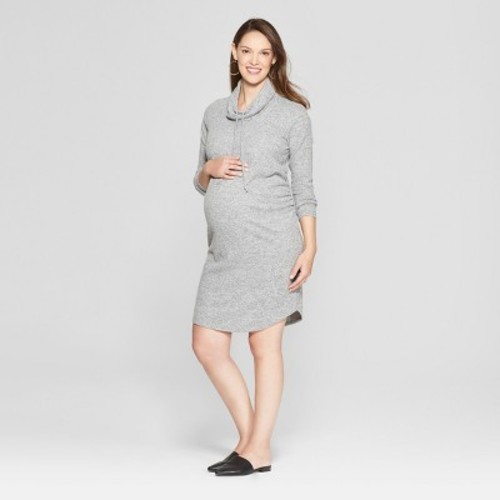 maternity cowl neck sweatshirt