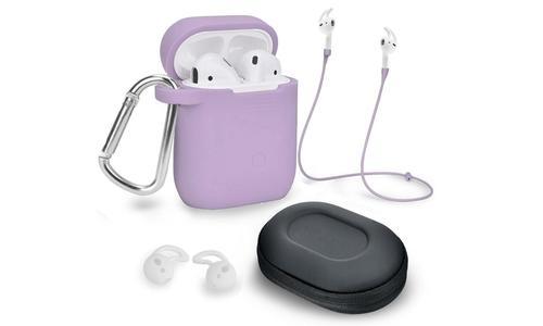 AirPod Case Cover and Accessory Pack 5 Piece - Purple