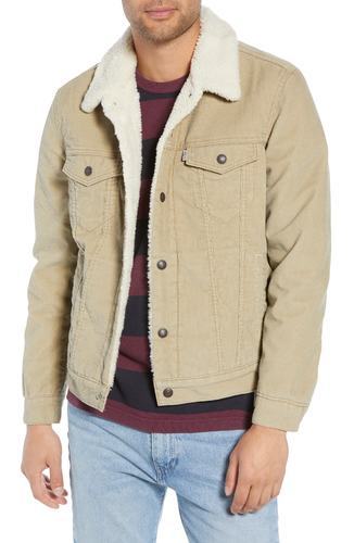 mens beige trucker jacket