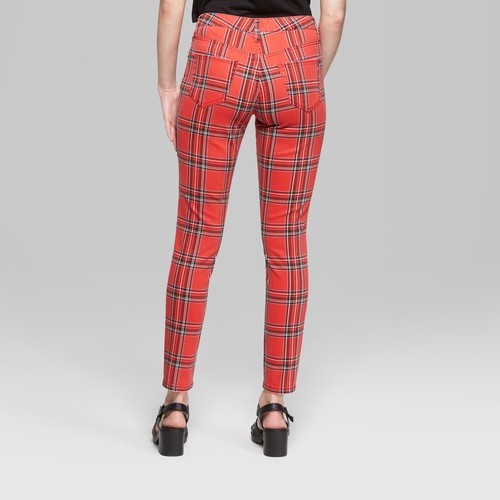 Wild Fable Red Plaid Pants Hot Sale, UP 
