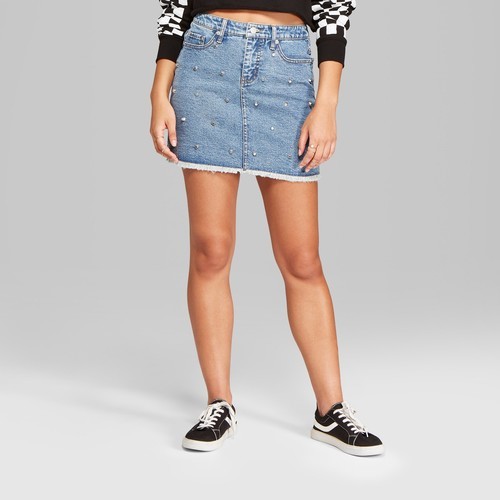 wild fable denim skirt