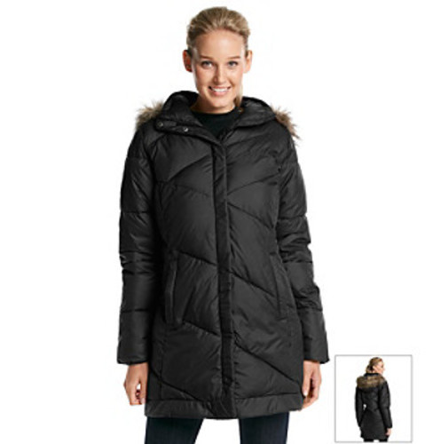 columbia snow eclipse mid jacket black