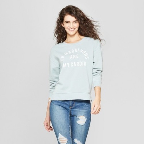 light blue graphic sweatshirt