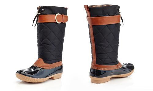 duck boots knee high