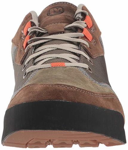 merrell men's burnt rock travel suede hiking shoe