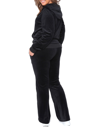 black velour lounge set