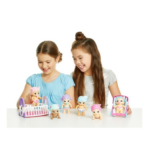 little live baby with crib