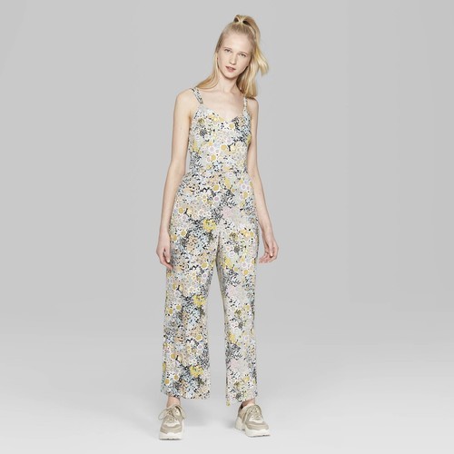 wild fable floral jumpsuit