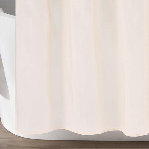 Lush Decor Textured Shimmer Lillian Shower Curtain Beige Size