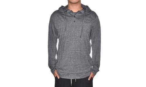 lightweight henley hoodie