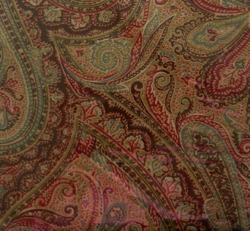 Ralph Lauren Fenton Paisley Shower Curtain Rust Check Back